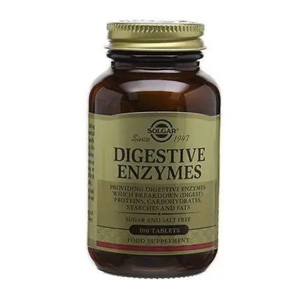 Solgar Digestive Enzymes Храносмилателни ензими за бърз метаболизъм 100 таблетки