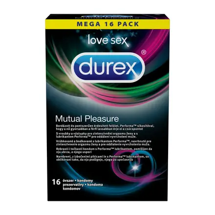 Durex Mutual Pleasure Релефни Презервативи за максимално удоволствие 16бр