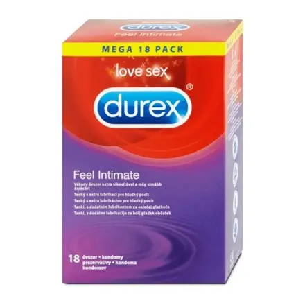 Durex Feel Intimate Ултра фини презервативи за супер защита 18бр