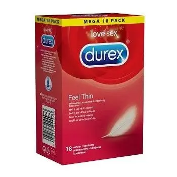 Durex Feel Thin Прозрачни Презервативи за максимално усещане 18бр