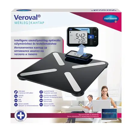 Hartmann Veroval Интелигентен кантар с индекс за телесна маса