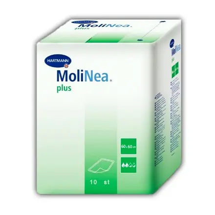 Hartmann Molinea Plus Силно абсорбиращи чаршафи за бебета, възрастни хора и любимци 60/60см 10бр