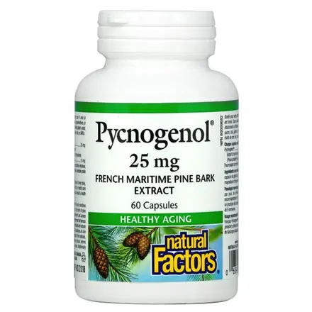 Natural Factors Пикногенол при крампи и разширени вени 60 капсули