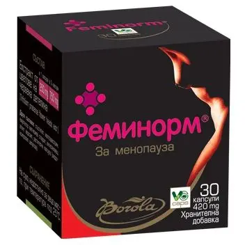 Borola Феминорм при менопауза и ПМС 30 капсули