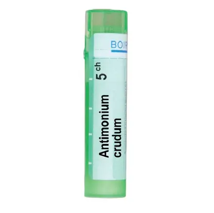 Bоiron Antimonium crudum Антимониум крудум 5CH При стомашни проблеми и повръщане
