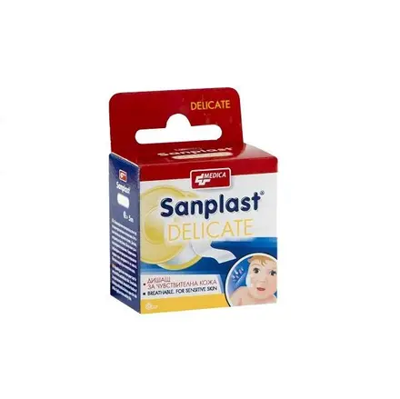 Medica Sanplast Delicate деликатна лепенка за чувствителна и нежна кожа 1.25см/5м 1бр