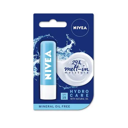 Nivea Балсам за устни 15 SPF 5.50мл / Nivea Hydro Care for Lips 15 SPF 5.50 ml