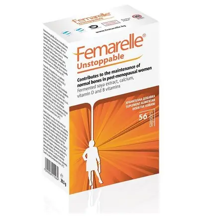 Femarelle Unstoppable Фемарел за жени след менопауза за здрави кости и стави 56 капсули
