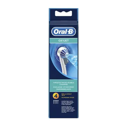 Oral B OxyJet Резервни накрайници за зъбен душ с 2 функции комплект 4бр