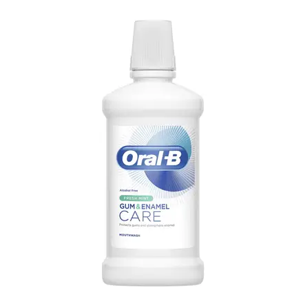 Oral B Gum & Enamel Care Освежаваща Вода за уста за здрави венци с вкус на мента 500мл