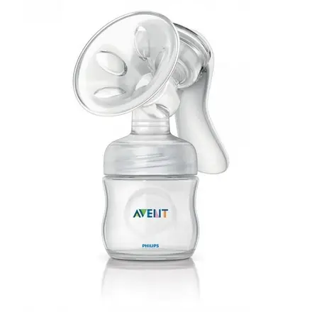 Philips Avent Comfort Ръчна помпа за кърма + бутилка за хранене Natural 1бр