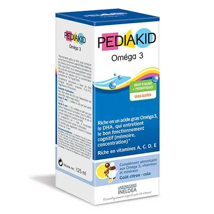 Pediakid Omega 3 + холин сироп за подпомагане на мозъка и функциите 125мл