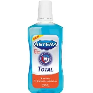 Astera Total Вода за почистване и защита на устата 500мл
