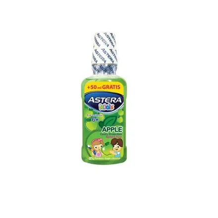 Astera Kids вода за уста при поява на първите постоянни зъби, вкус ябълка 300мл