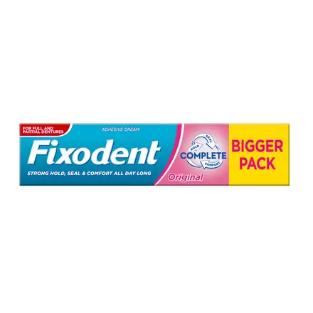 Fixodent Complete Original Оригинал Фиксиращ крем за зъбни протези с дълготраен ефект 70гр