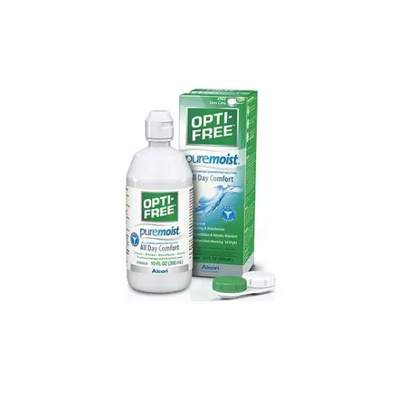 Alcon Opti Free Pure Moist Почистващ Разтвор за лещи с овлажняващ ефект 300мл
