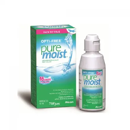 Alcon Opti Free Pure Moist Почистващ Разтвор за лещи с овлажняващ ефект 90мл