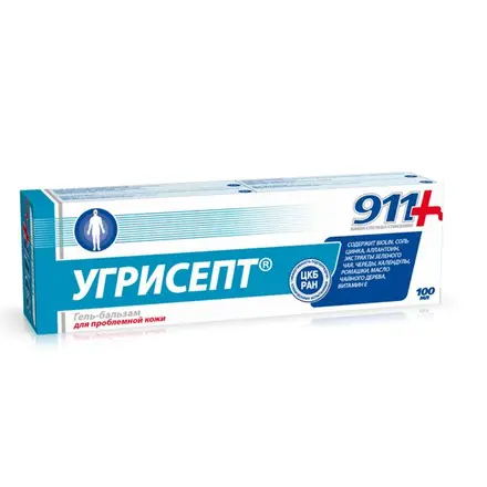 911 Угрисепт Гел-балсам за лечение и премахване на акне по лицето 100мл