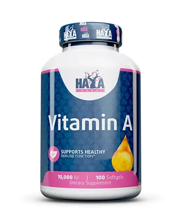 HAYA LABS Vitamin A за добро зрение 10,000 IU 100 Софтгел