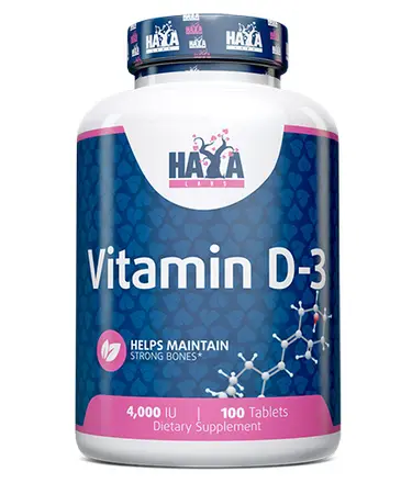 HAYA LABS Vitamin D-3 4000 IU 100 Таблетки
