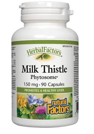 Natural Factor/ Milk Thistle Phytosome®/ Бял трън Фитозоми® х 90 капсули
