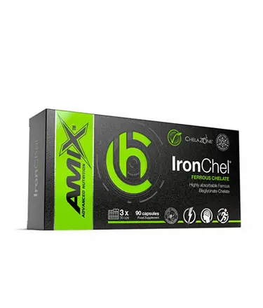 AMIX ChelaZone® IronChel® Iron Ferrous/ Bisglycinate Chelate 90 V-Капсули