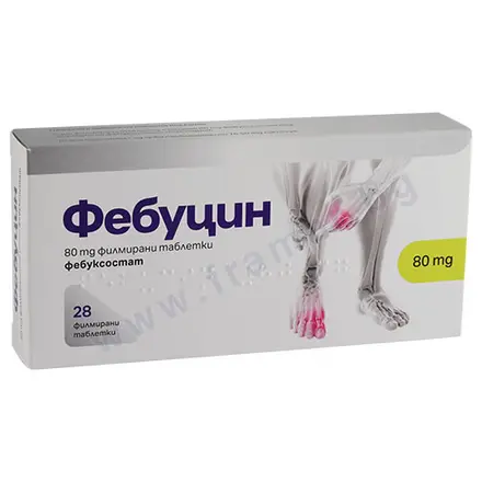 ФЕБУЦИН таблетки 80 мг * 28