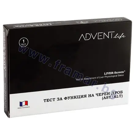 ТЕСТ ЗА ФУНКЦИЯ НА ЧЕРЕН ДРОБ (AST/ALT) * 1 ADVENT LIFE