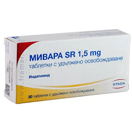 МИВАРА SR таблетки с удължено освобождаване 1.5 мг * 30 СТАДА
