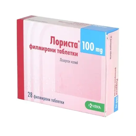 ЛОРИСТА 100 мг филмирани таблетки * 28 KRKA