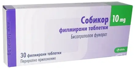 СОБИКОР филмирани таблетки 10 мг * 30 KRKA
