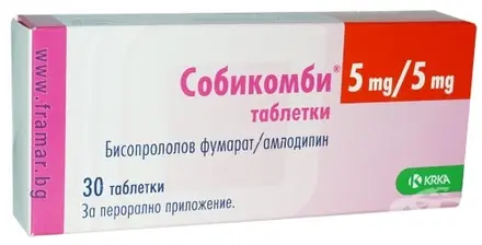 СОБИКОМБИ таблетки 5 мг / 5 мг * 30 KRKA