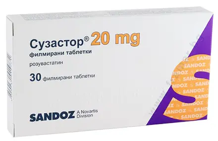 СУЗАСТОР таблетки 20 мг * 30 БЕСТА МЕД