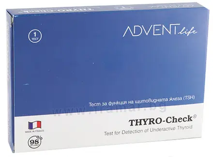 Тест за функция на щитовидната жлеза TSH в домашни условия, Advent Life - 1 брой
