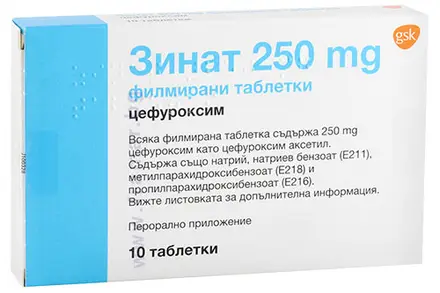ЗИНАТ таблетки 250 мг * 10