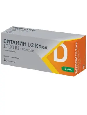 VITAMIN D3 KRKA 1000IU x 60 tabl