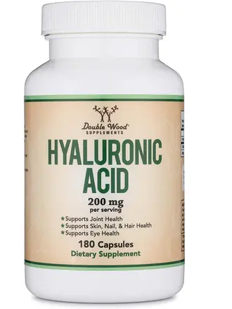 DOUBLE WOOD Hyaluronic Acid Хиалуронова киселина за коса, кожа и нокти х 180 caps