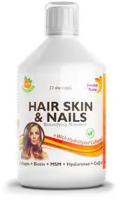 SWEDISH NUTRA SKIN HAIR & NAIL Бюти коса, кожа и нокти комплекс течна формула 500ml