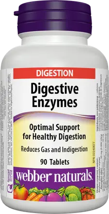 WEBBER NATURALS DIGESTIVE ENZYMES Храносмилателни ензими x 90 tabl