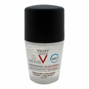 VICHY HOMME рол-он против изпотяване 48h без следи, мъже 50ml