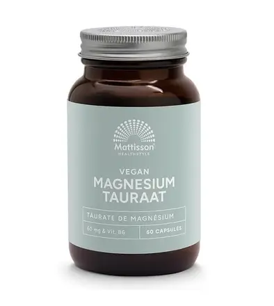 MATTISSON Magnesium Tauraat Мангезий (таурат) + витамин В6 х 60 caps