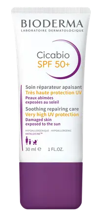 Bioderma Cicabio Възстановяващ крем при кожни увреждания SPF50+ 30 мл