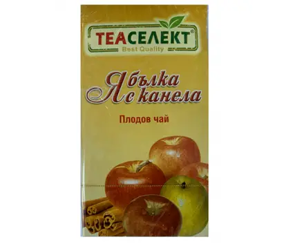 Чай Ябълка с Канела филтър х 20 броя Теаселект