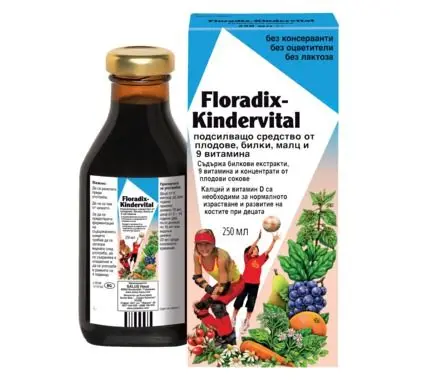 Floradix Kindervital Билков еликсир за деца х 250мл