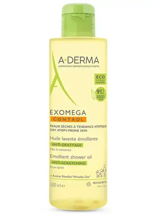 A-Derma Exomega Control Емолиентно душ-олио за суха и атопична кожа 500 мл