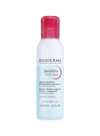 Bioderma Sensibio Н2О eye двуфазен мицеларен разтвор за чувствителни очи и устни 125мл