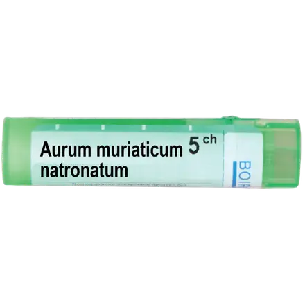АУРУМ МУРИАТИКУМ НАТРОНАТУМ 5 СН / AURUM MURIATICUM NATRONATUM 5 CH