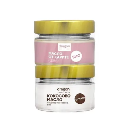 БИО Масло от карите 100мл + Extra virgin кокосово масло 100мл Dragon superfoods