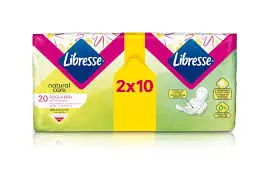 Libresse Natural Care Дуо Normal Дамски превръзки 2 х10 броя