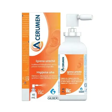 А-ЦЕРУМЕН СПРЕЙ ЗА УШИ 40МЛ / A-CERUMEN SPRAY 40ML
